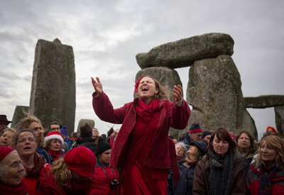 Shakti Sings Choir @ Stonehenge Winter Solstice 2015